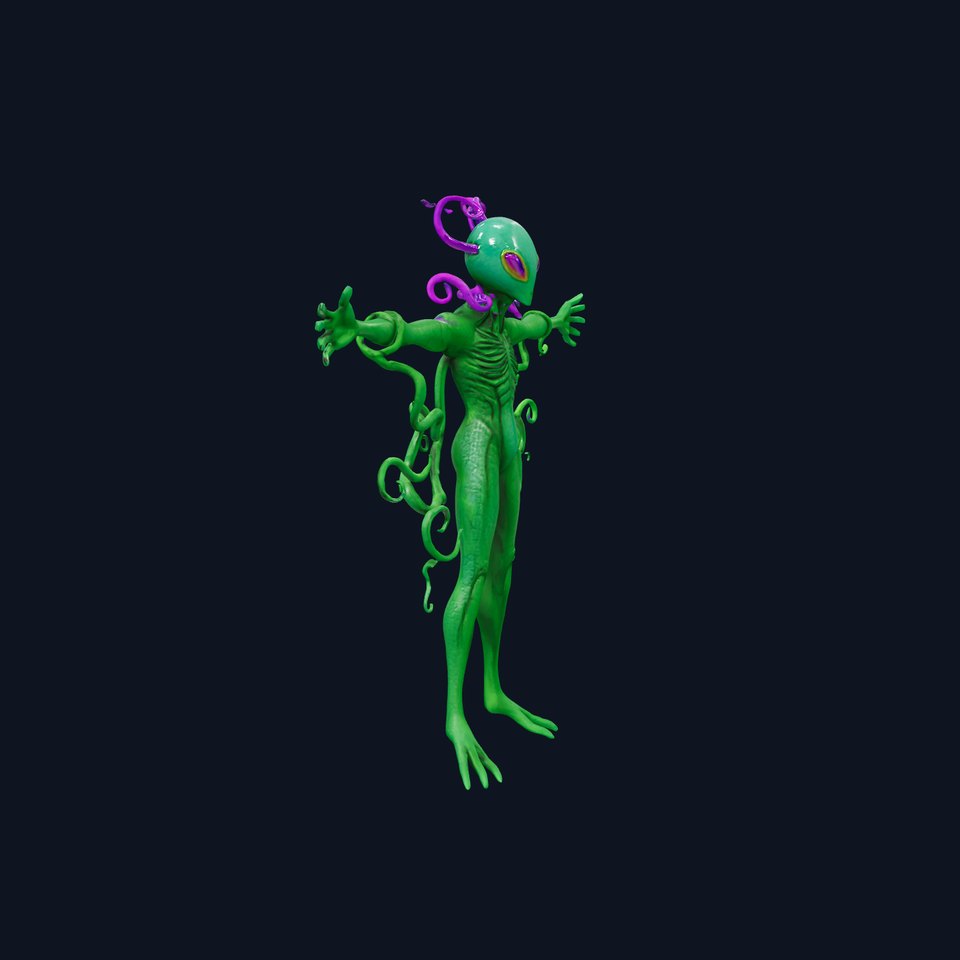 Mystic Tentacle Creature model pack